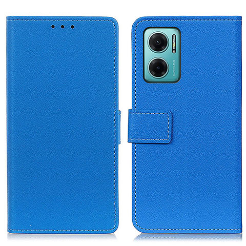 Handytasche Stand Schutzhülle Flip Leder Hülle M08L für Xiaomi Redmi Note 11E 5G Blau