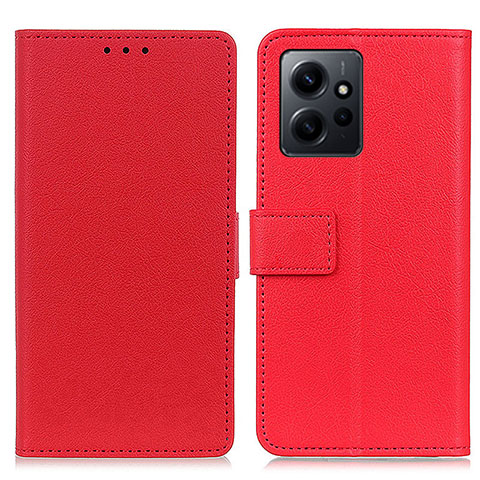 Handytasche Stand Schutzhülle Flip Leder Hülle M08L für Xiaomi Redmi Note 12 4G Rot