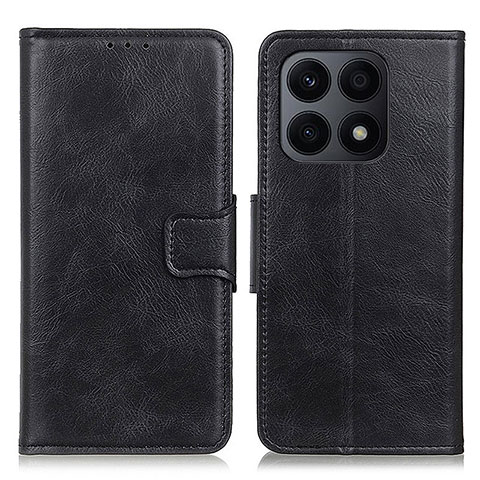 Handytasche Stand Schutzhülle Flip Leder Hülle M09L für Huawei Honor X8a 4G Schwarz