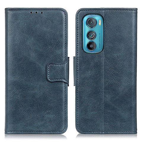 Handytasche Stand Schutzhülle Flip Leder Hülle M09L für Motorola Moto Edge 30 5G Blau