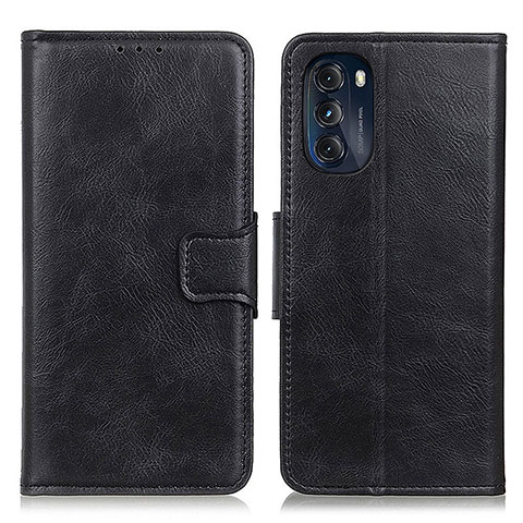 Handytasche Stand Schutzhülle Flip Leder Hülle M09L für Motorola Moto G 5G (2022) Schwarz