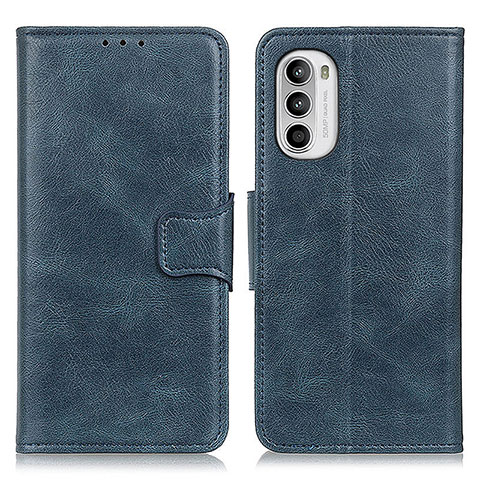 Handytasche Stand Schutzhülle Flip Leder Hülle M09L für Motorola Moto G71s 5G Blau