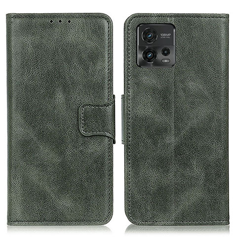 Handytasche Stand Schutzhülle Flip Leder Hülle M09L für Motorola Moto G72 Grün