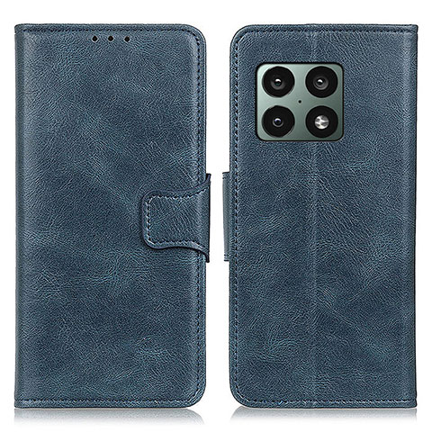 Handytasche Stand Schutzhülle Flip Leder Hülle M09L für OnePlus 10 Pro 5G Blau