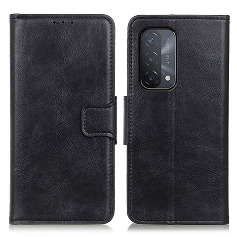 Handytasche Stand Schutzhülle Flip Leder Hülle M09L für Oppo A74 5G Schwarz