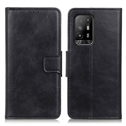 Handytasche Stand Schutzhülle Flip Leder Hülle M09L für Oppo A95 5G Schwarz