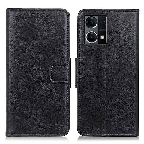 Handytasche Stand Schutzhülle Flip Leder Hülle M09L für Oppo F21s Pro 4G Schwarz