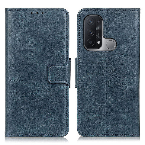 Handytasche Stand Schutzhülle Flip Leder Hülle M09L für Oppo Reno5 A Blau