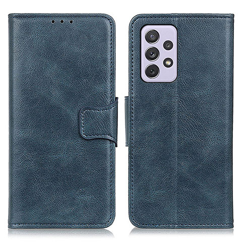 Handytasche Stand Schutzhülle Flip Leder Hülle M09L für Samsung Galaxy A73 5G Blau