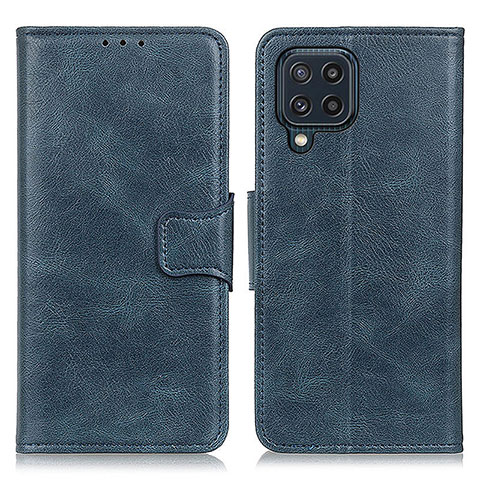 Handytasche Stand Schutzhülle Flip Leder Hülle M09L für Samsung Galaxy M32 4G Blau