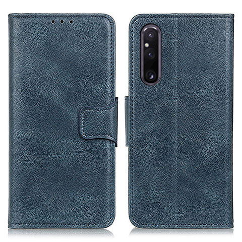 Handytasche Stand Schutzhülle Flip Leder Hülle M09L für Sony Xperia 1 V Blau