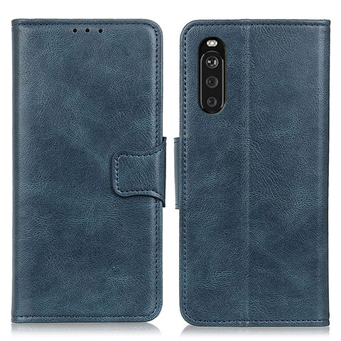 Handytasche Stand Schutzhülle Flip Leder Hülle M09L für Sony Xperia 10 III Blau