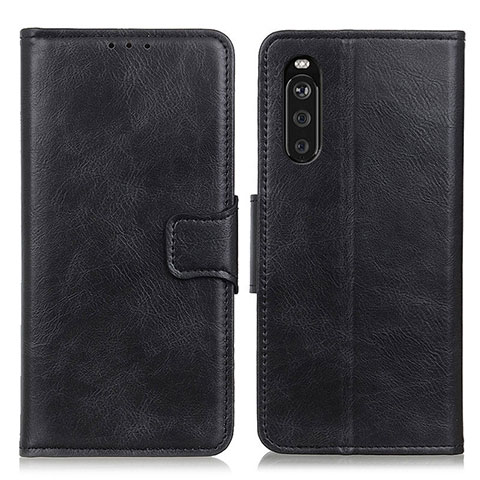 Handytasche Stand Schutzhülle Flip Leder Hülle M09L für Sony Xperia 10 III Lite Schwarz