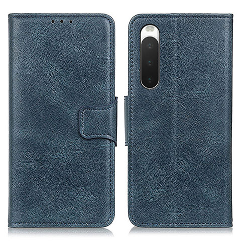 Handytasche Stand Schutzhülle Flip Leder Hülle M09L für Sony Xperia 10 IV Blau