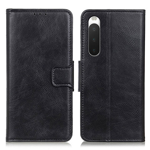 Handytasche Stand Schutzhülle Flip Leder Hülle M09L für Sony Xperia 10 IV Schwarz