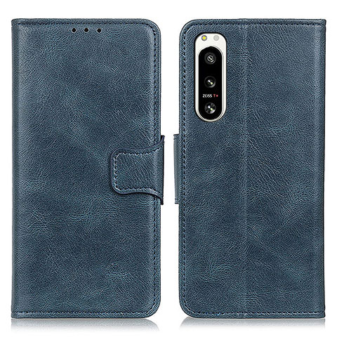 Handytasche Stand Schutzhülle Flip Leder Hülle M09L für Sony Xperia 5 IV Blau