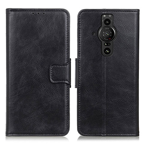 Handytasche Stand Schutzhülle Flip Leder Hülle M09L für Sony Xperia PRO-I Schwarz