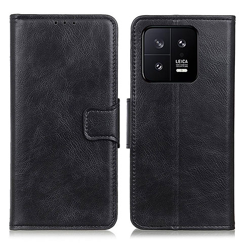 Handytasche Stand Schutzhülle Flip Leder Hülle M09L für Xiaomi Mi 13 5G Schwarz