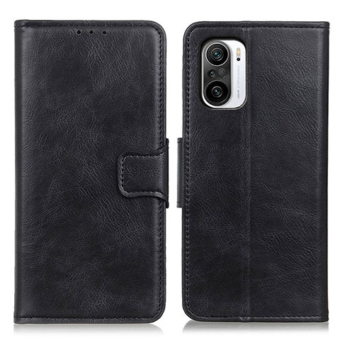 Handytasche Stand Schutzhülle Flip Leder Hülle M09L für Xiaomi Poco F3 5G Schwarz