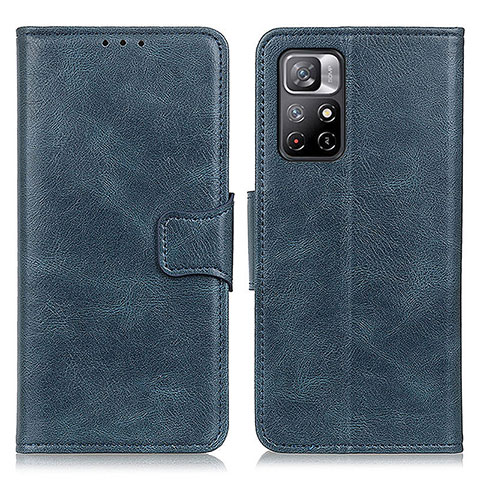 Handytasche Stand Schutzhülle Flip Leder Hülle M09L für Xiaomi Redmi Note 11 5G Blau