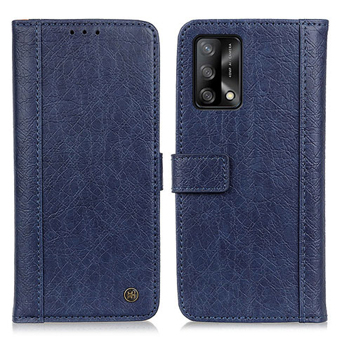 Handytasche Stand Schutzhülle Flip Leder Hülle M10L für Oppo F19 Blau