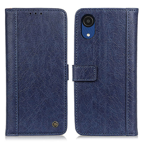 Handytasche Stand Schutzhülle Flip Leder Hülle M10L für Samsung Galaxy A03 Core Blau