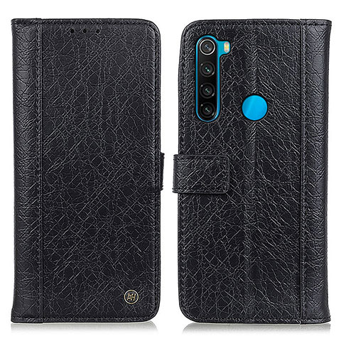 Handytasche Stand Schutzhülle Flip Leder Hülle M10L für Xiaomi Redmi Note 8 (2021) Schwarz