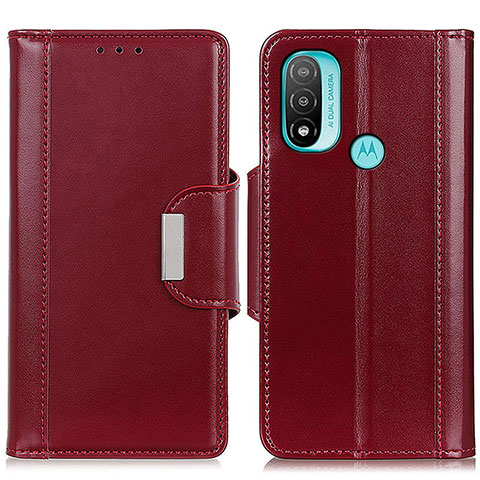 Handytasche Stand Schutzhülle Flip Leder Hülle M11L für Motorola Moto E40 Rot