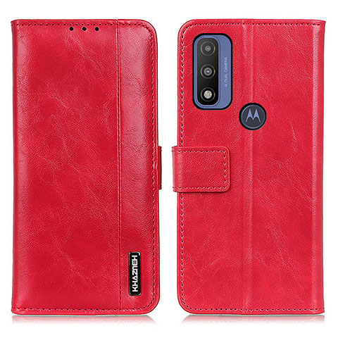 Handytasche Stand Schutzhülle Flip Leder Hülle M11L für Motorola Moto G Pure Rot