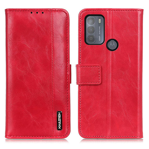 Handytasche Stand Schutzhülle Flip Leder Hülle M11L für Motorola Moto G50 Rot