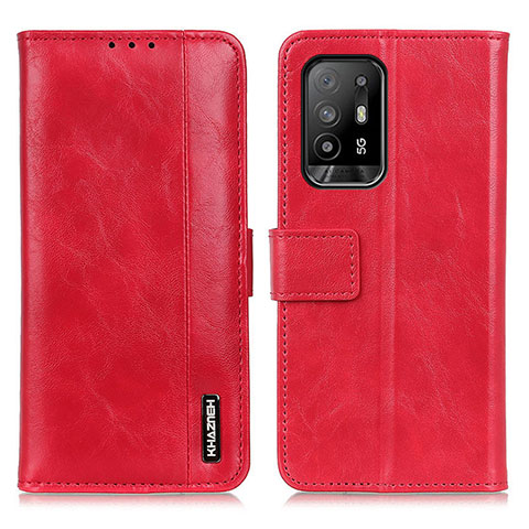 Handytasche Stand Schutzhülle Flip Leder Hülle M11L für Oppo F19 Pro+ Plus 5G Rot