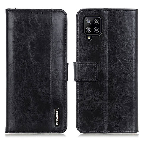 Handytasche Stand Schutzhülle Flip Leder Hülle M11L für Samsung Galaxy A22 4G Schwarz