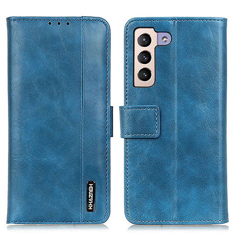 Handytasche Stand Schutzhülle Flip Leder Hülle M11L für Samsung Galaxy S21 Plus 5G Blau