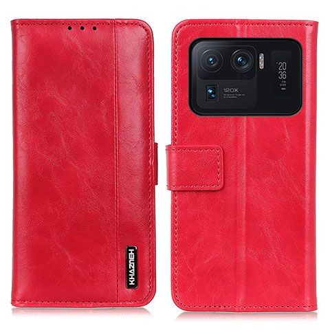 Handytasche Stand Schutzhülle Flip Leder Hülle M11L für Xiaomi Mi 11 Ultra 5G Rot