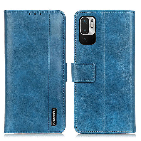 Handytasche Stand Schutzhülle Flip Leder Hülle M11L für Xiaomi Redmi Note 10 JE 5G Blau