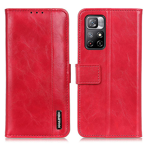 Handytasche Stand Schutzhülle Flip Leder Hülle M11L für Xiaomi Redmi Note 11 5G Rot