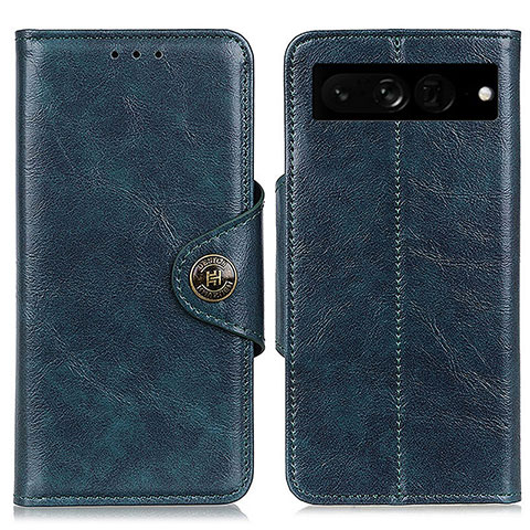 Handytasche Stand Schutzhülle Flip Leder Hülle M12L für Google Pixel 7 Pro 5G Blau