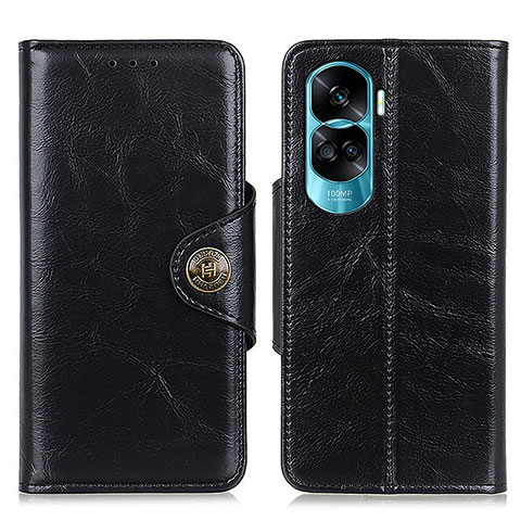 Handytasche Stand Schutzhülle Flip Leder Hülle M12L für Huawei Honor 90 Lite 5G Schwarz