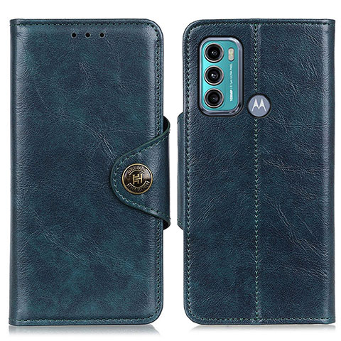 Handytasche Stand Schutzhülle Flip Leder Hülle M12L für Motorola Moto G60 Blau