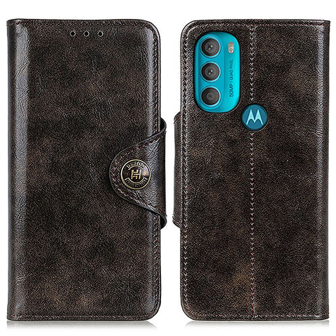 Handytasche Stand Schutzhülle Flip Leder Hülle M12L für Motorola Moto G71 5G Braun