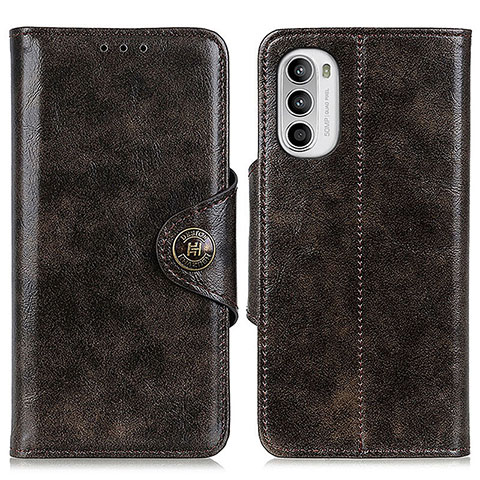 Handytasche Stand Schutzhülle Flip Leder Hülle M12L für Motorola Moto G71s 5G Bronze