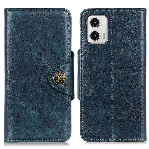 Handytasche Stand Schutzhülle Flip Leder Hülle M12L für Motorola Moto G73 5G Blau