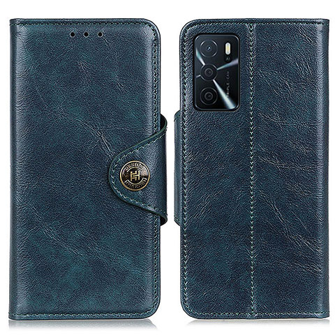 Handytasche Stand Schutzhülle Flip Leder Hülle M12L für Oppo A16 Blau