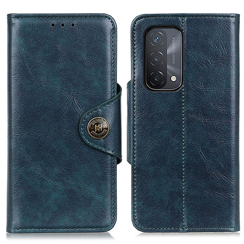 Handytasche Stand Schutzhülle Flip Leder Hülle M12L für Oppo A54 5G Blau