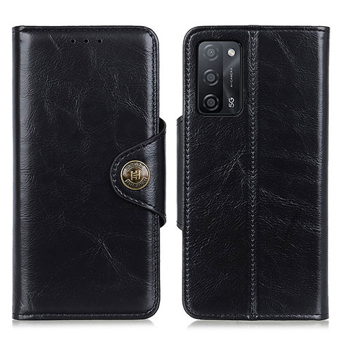 Handytasche Stand Schutzhülle Flip Leder Hülle M12L für Oppo A56 5G Schwarz