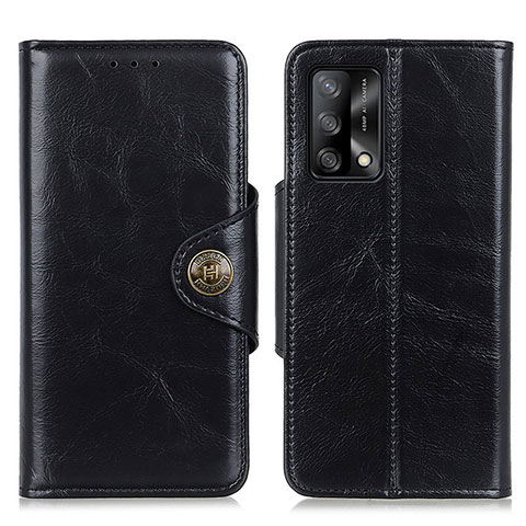 Handytasche Stand Schutzhülle Flip Leder Hülle M12L für Oppo A74 4G Schwarz