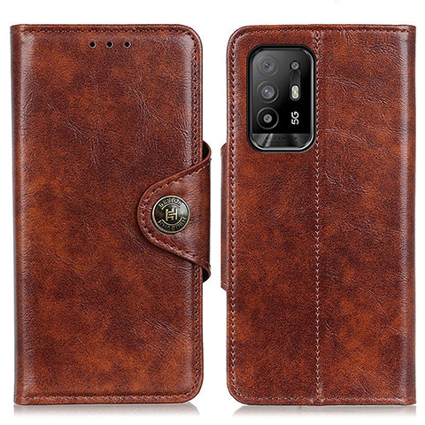 Handytasche Stand Schutzhülle Flip Leder Hülle M12L für Oppo A95 5G Bronze