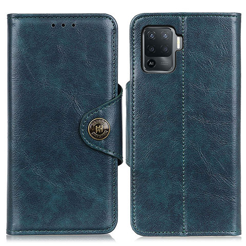 Handytasche Stand Schutzhülle Flip Leder Hülle M12L für Oppo F19 Pro Blau