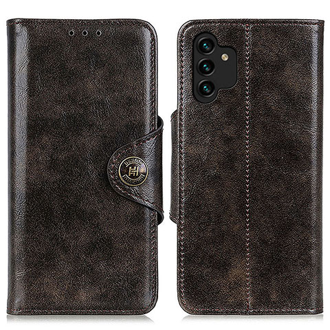 Handytasche Stand Schutzhülle Flip Leder Hülle M12L für Samsung Galaxy A13 5G Bronze