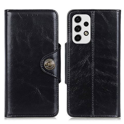 Handytasche Stand Schutzhülle Flip Leder Hülle M12L für Samsung Galaxy A23 4G Schwarz